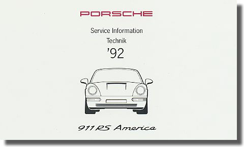 'Service Information Technik' is German for 'Dealer booklet introducing a new Porsche model'